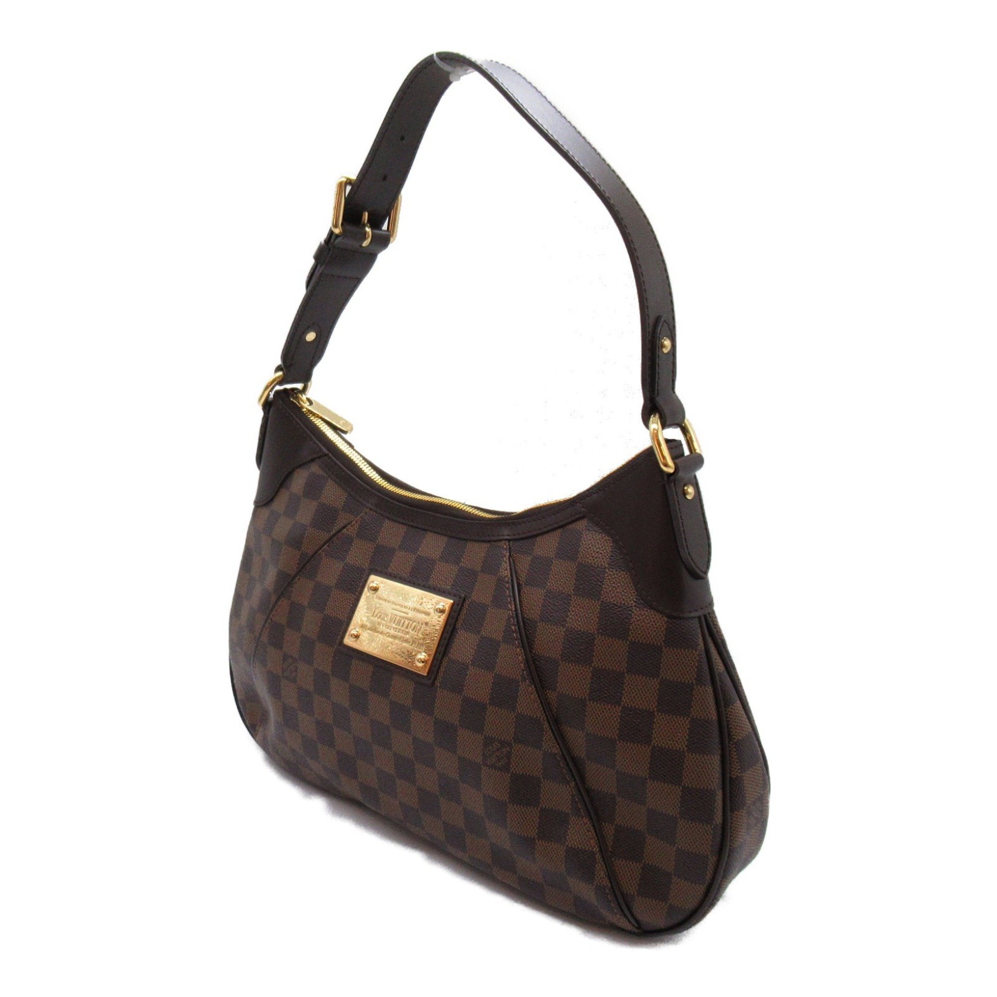 Louis Vuitton Thames GM Shoulder Bag, Coated Canvas, Damier, Women's, Brown, N48181