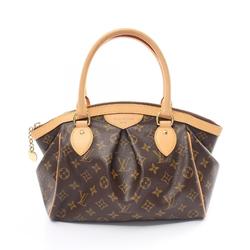 Louis Vuitton Tivoli PM Monogram Handbag Bag Coated Canvas Leather Women's Brown M40143