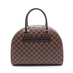 Louis Vuitton Nolita Damier Ebene Handbag Bag Coated Canvas Leather Women's Brown N41455