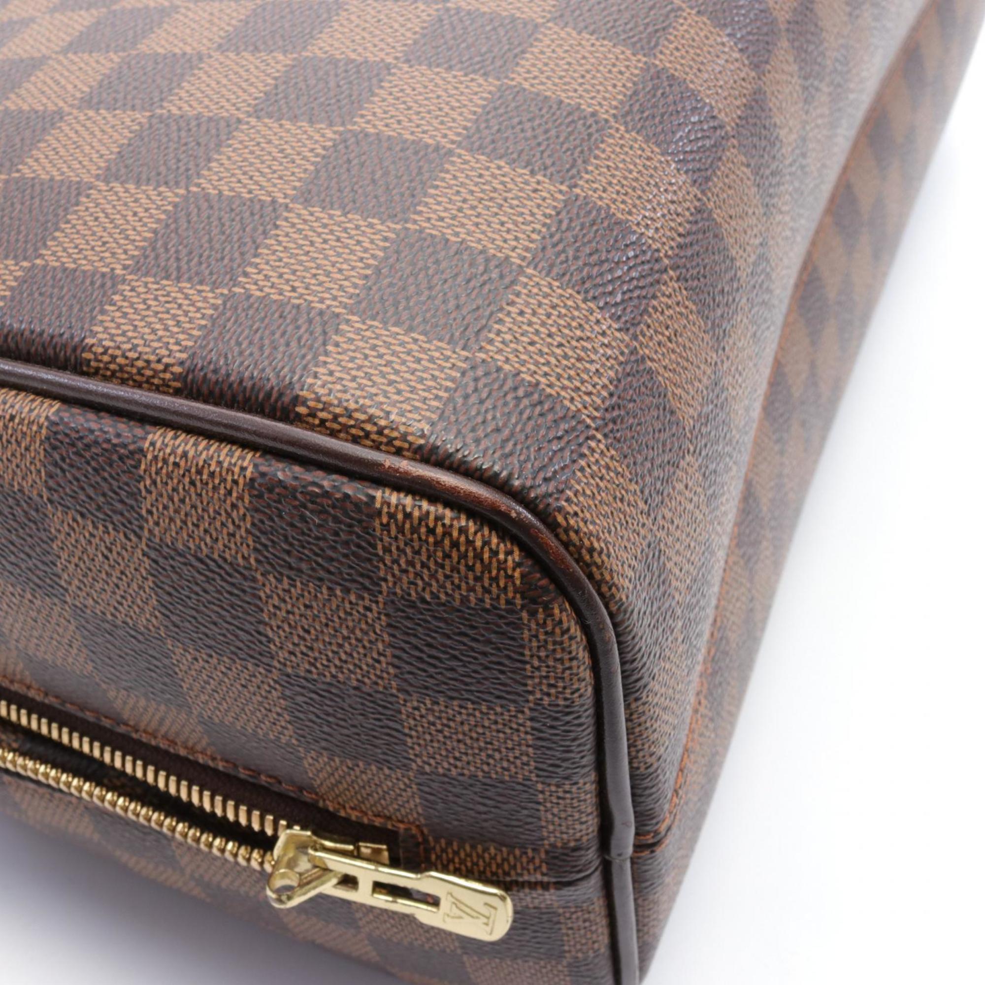 Louis Vuitton Nolita Damier Ebene Handbag Bag Coated Canvas Leather Women's Brown N41455