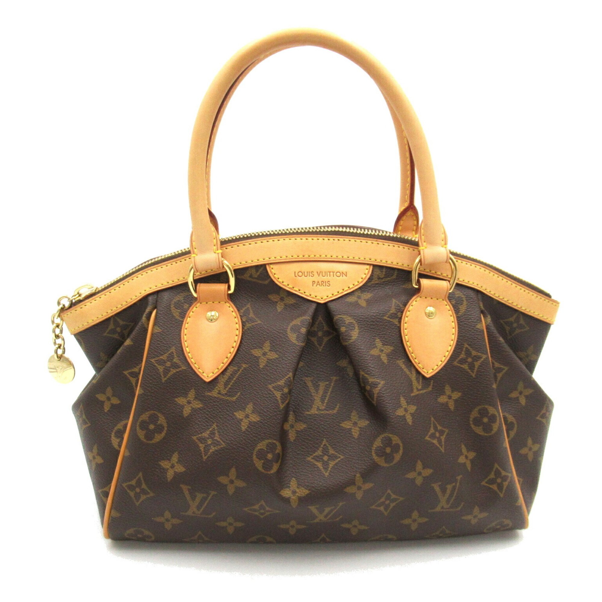 Louis Vuitton Tivoli PM Handbag, Coated Canvas, Monogram, Women's, Brown, M40143