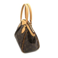 Louis Vuitton Tivoli PM Handbag, Coated Canvas, Monogram, Women's, Brown, M40143