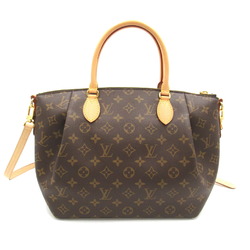 Louis Vuitton Turen MM Bag, Coated Canvas, Monogram, Women's, Brown, M48814