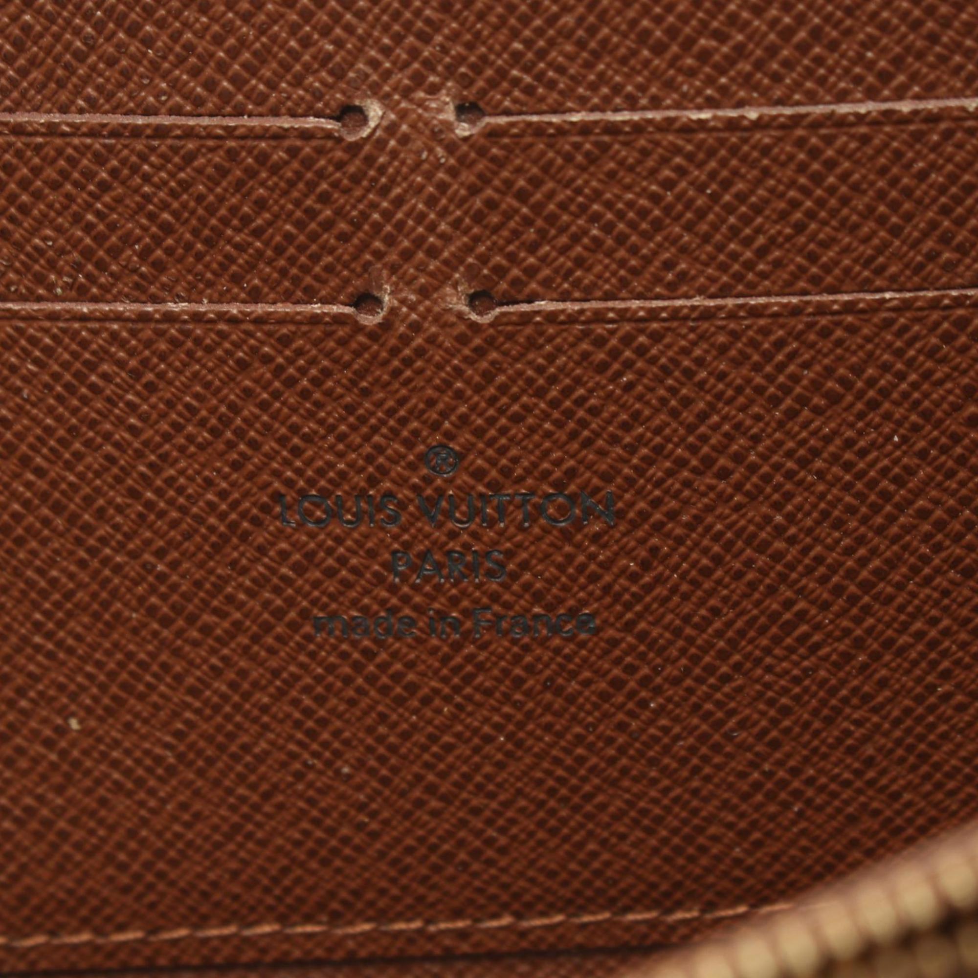 Louis Vuitton LOUIS VUITTON Zippy Wallet Monogram Round Long Coated Canvas Men's Women's Brown M60017