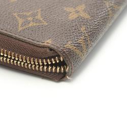 Louis Vuitton LOUIS VUITTON Zippy Wallet Monogram Round Long Coated Canvas Men's Women's Brown M60017