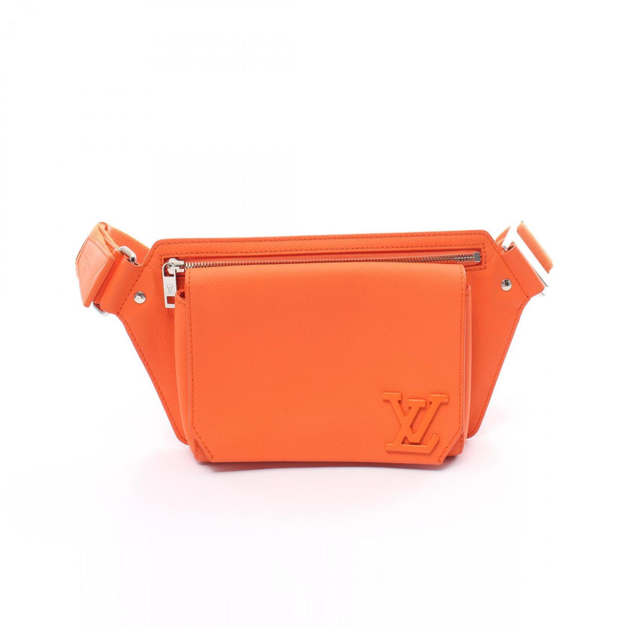 Louis Vuitton Bumbag NV Aerogram Volcano Orange Waist Bag Body Leather Men's M59625