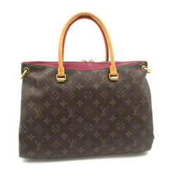 Louis Vuitton Pallas Bag, Coated Canvas, Monogram, Women's, Brown, M40906