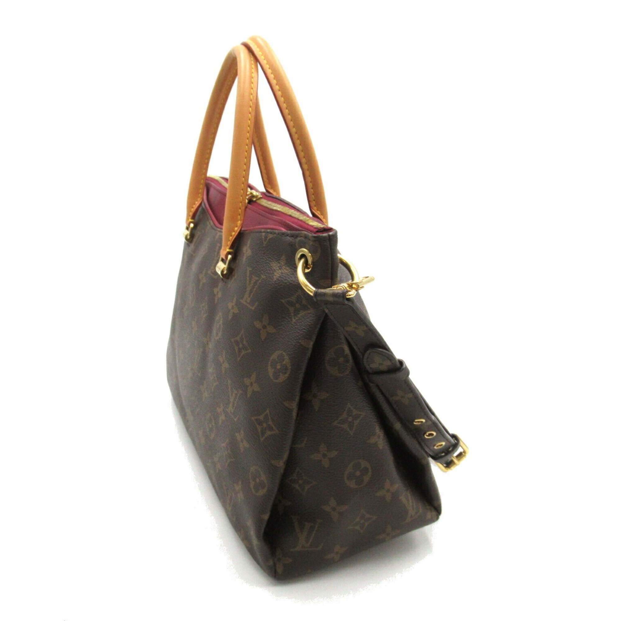 Louis Vuitton Pallas Bag, Coated Canvas, Monogram, Women's, Brown, M40906