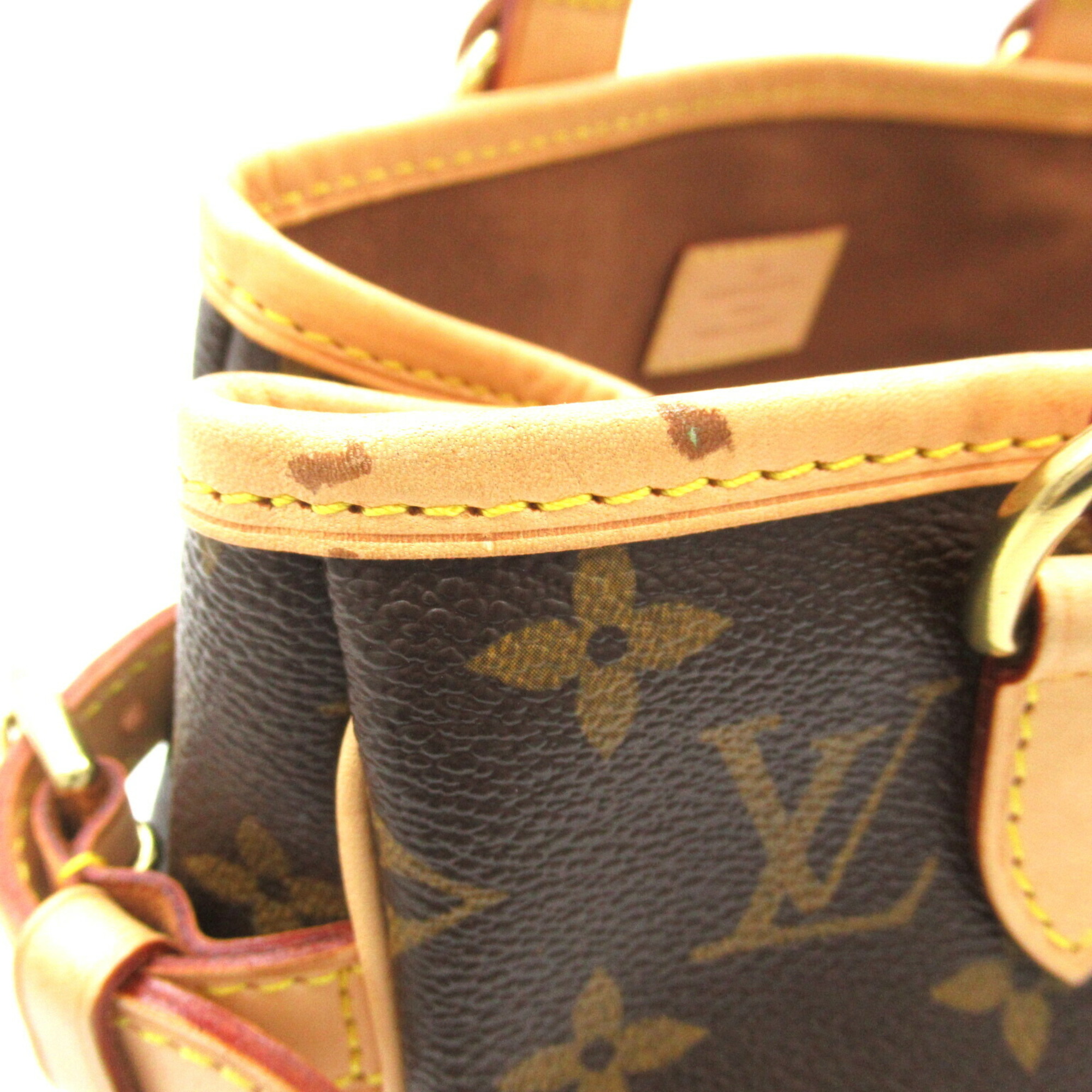 Louis Vuitton Batignolles Bag, Coated Canvas, Monogram, Women's, Brown, M51156