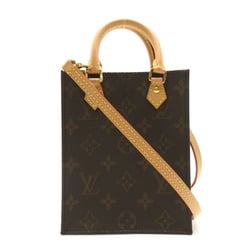 Louis Vuitton Petite Sac Plat 2-way shoulder bag, leather, monogram, women's, brown, M81295