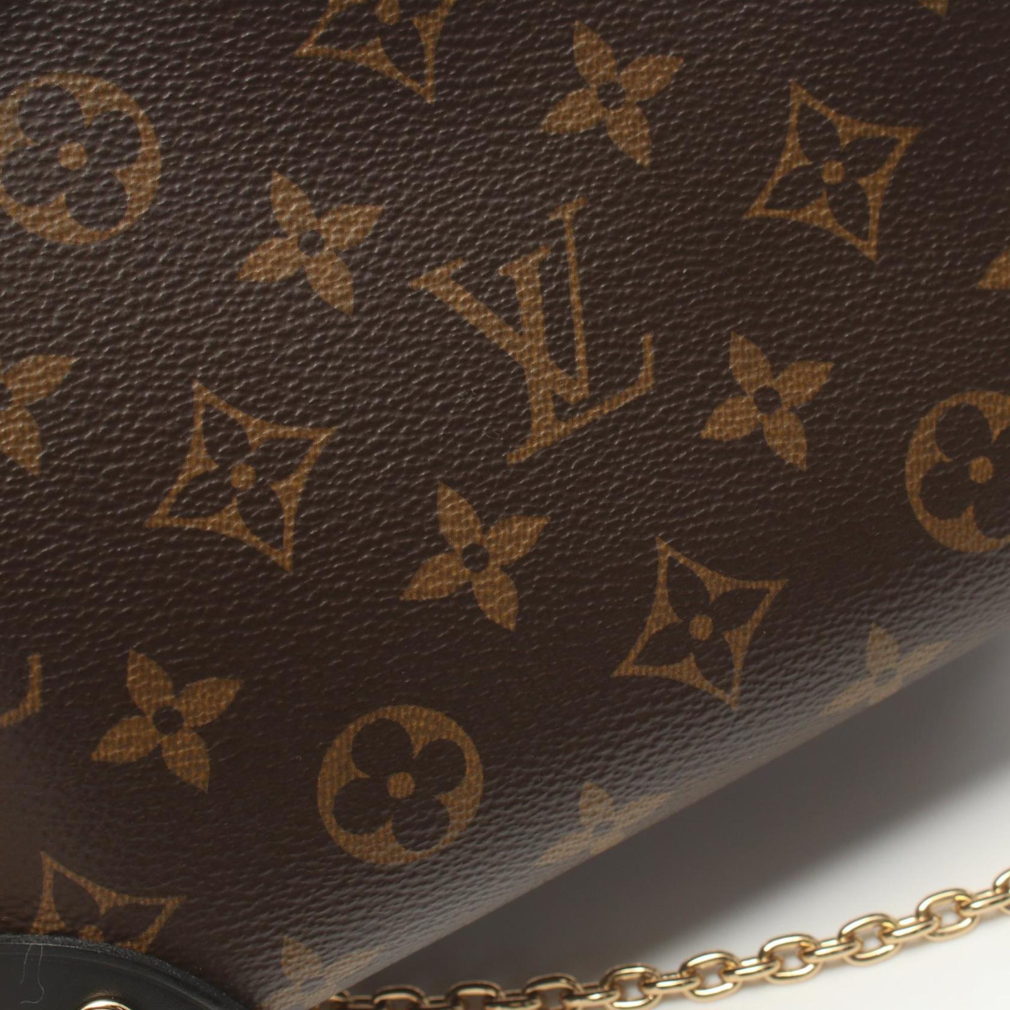 Louis Vuitton Petite Malle Souple Monogram Handbag Bag Coated Canvas Leather Women's Brown Black M45571