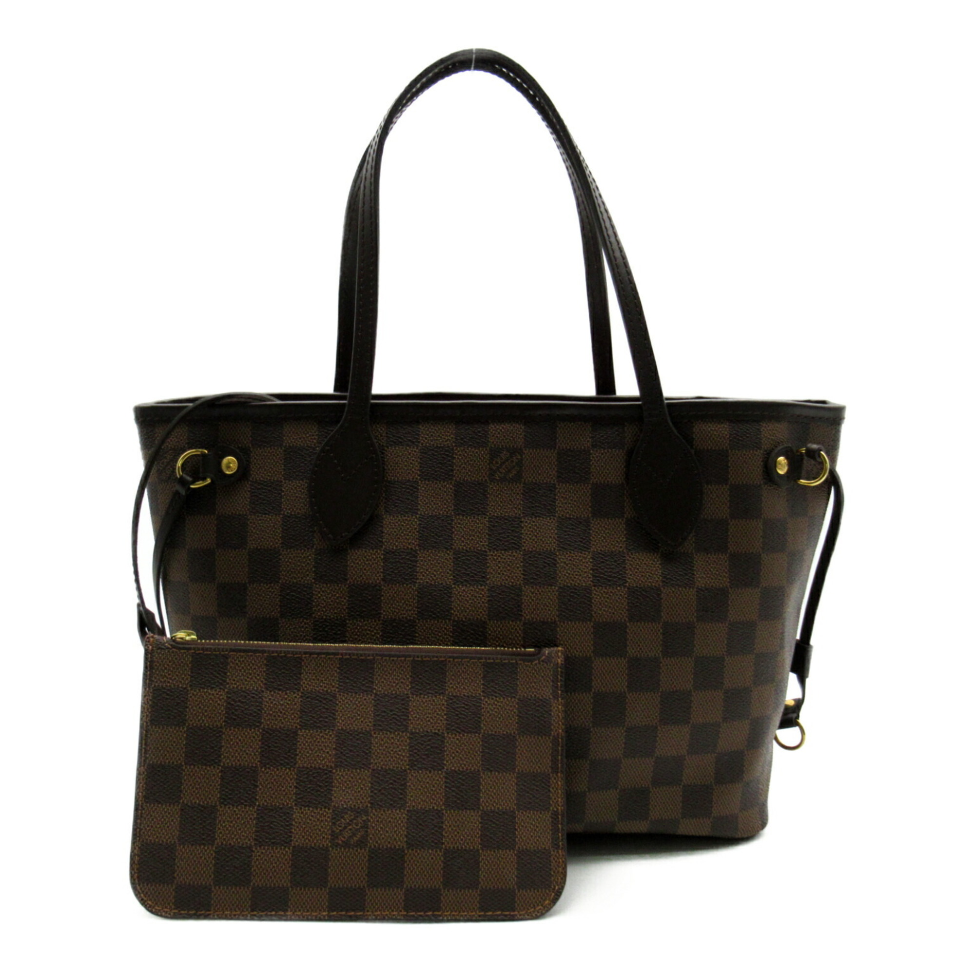 Louis Vuitton Neverfull PM Bag, Coated Canvas, Damier, Women's, Brown, N41359