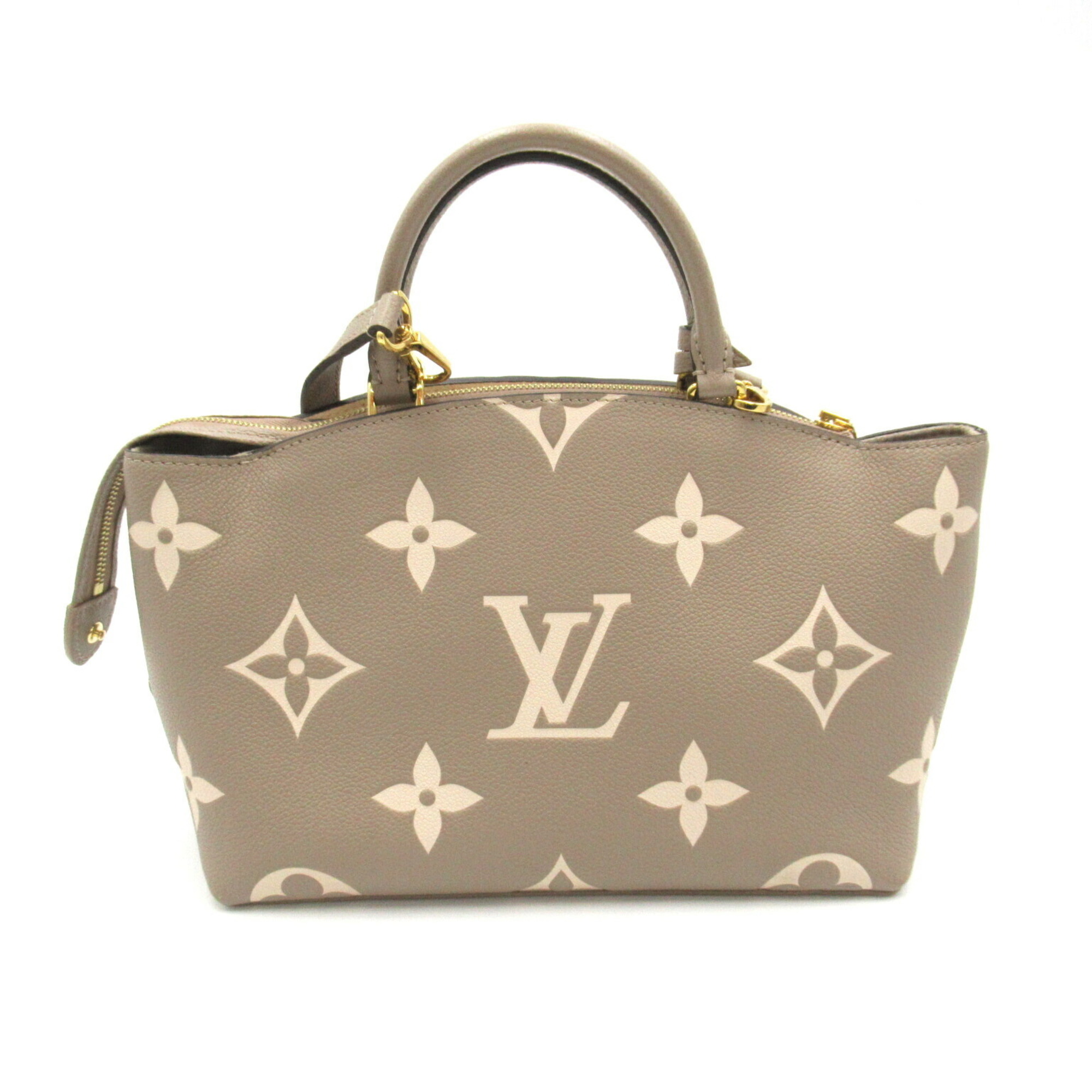 LOUIS VUITTON Petit Palais PM 2way Shoulder Bag Leather Monogram Empreinte Women's Grey M58914