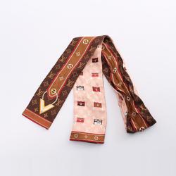 Louis Vuitton LOUIS VUITTON Bandeau Mal Scarf Silk Women's Brown Multicolor M77689