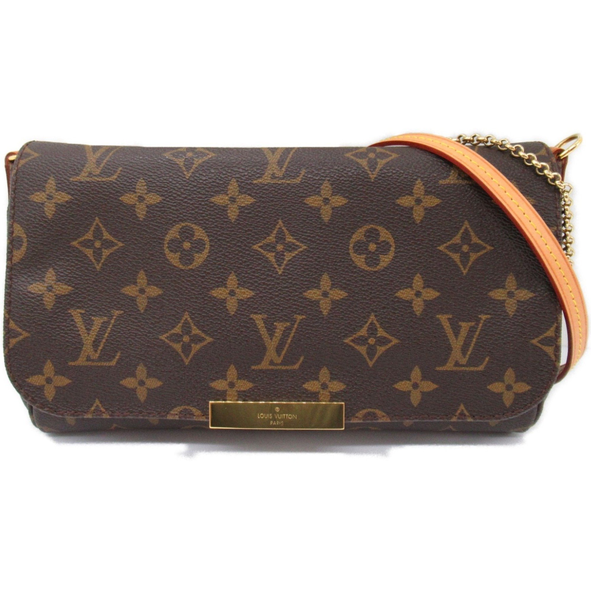 Louis Vuitton LOUIS VUITTON Favorite MM Shoulder Bag Coated Canvas Monogram Women's Brown M40718