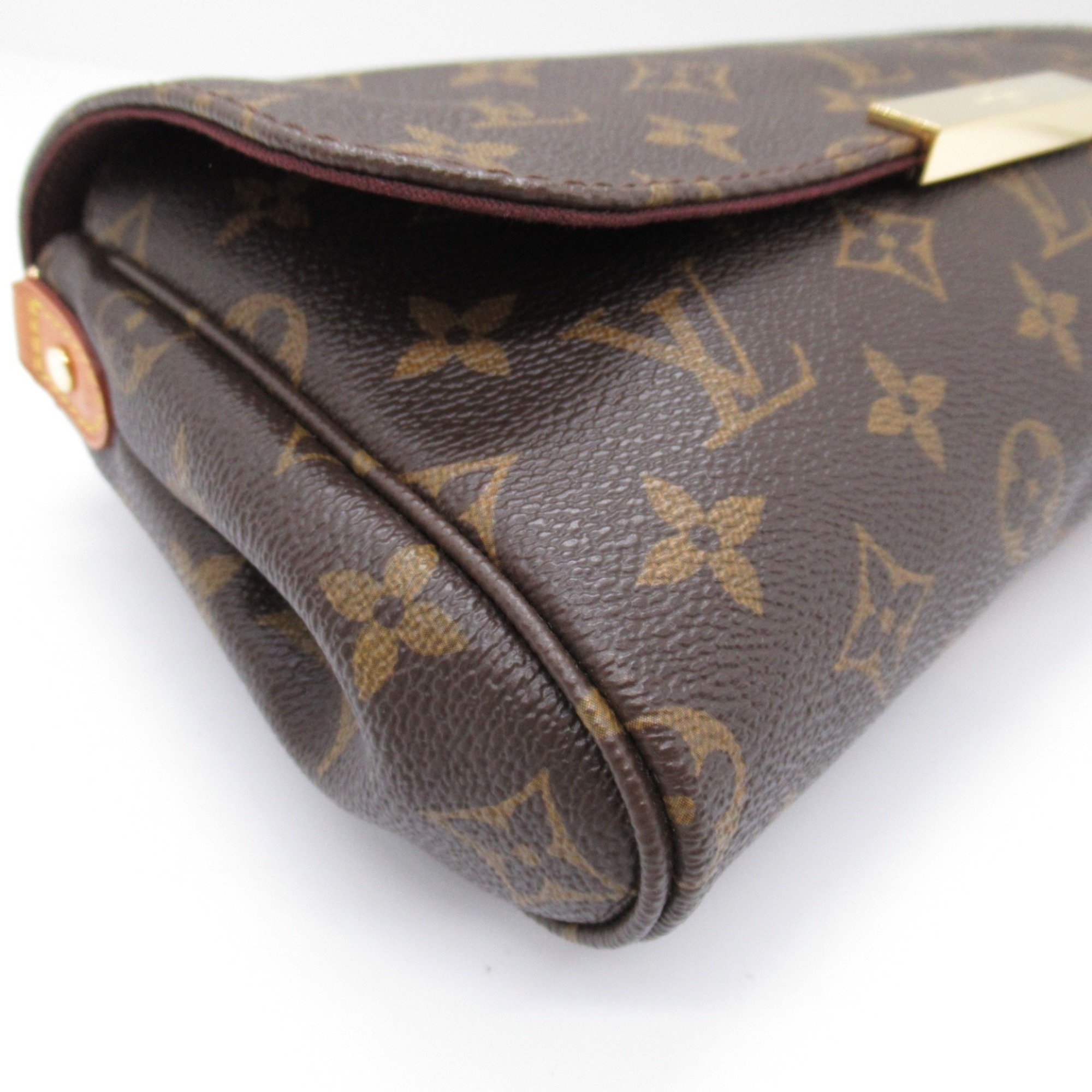 Louis Vuitton LOUIS VUITTON Favorite MM Shoulder Bag Coated Canvas Monogram Women's Brown M40718