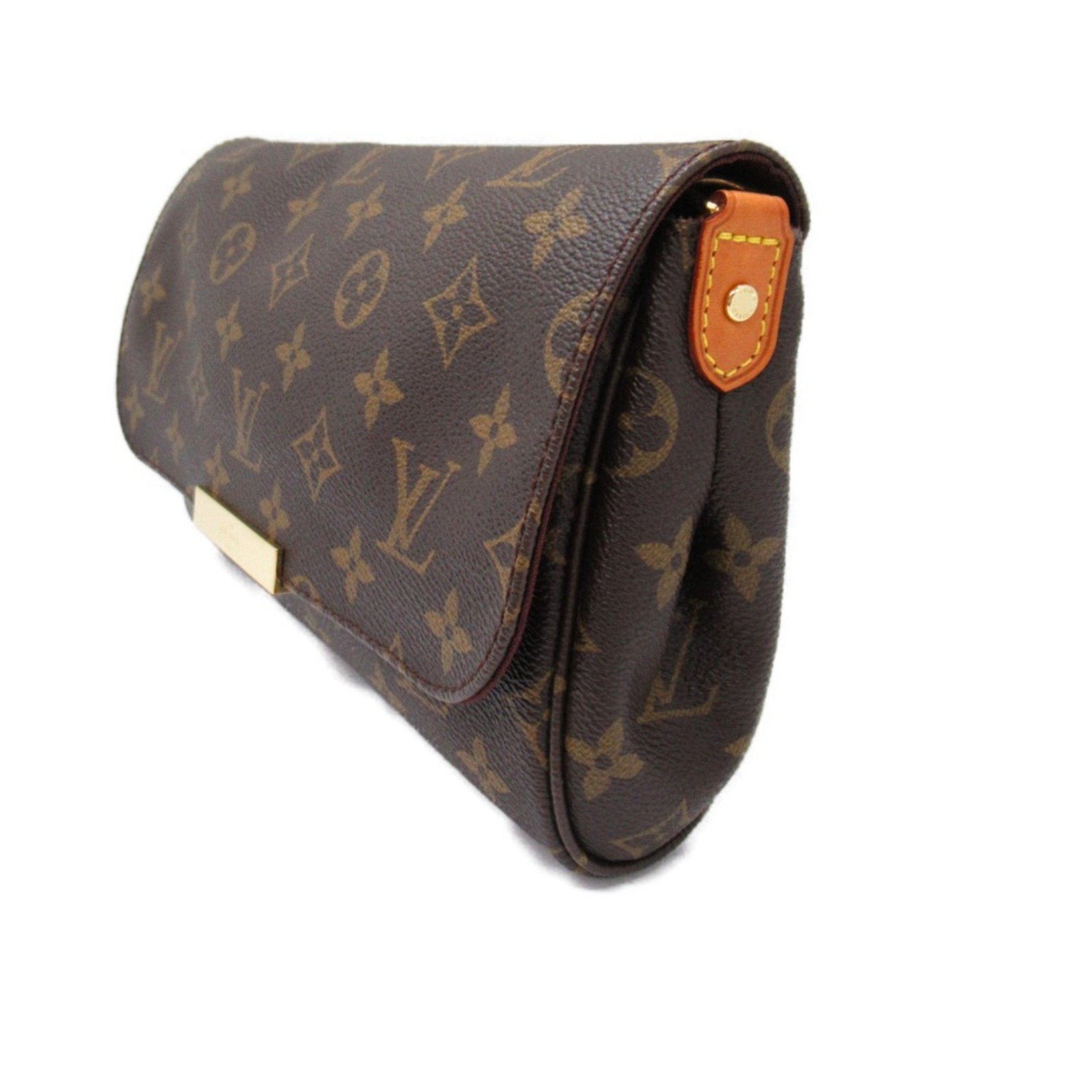 Louis Vuitton LOUIS VUITTON Favorite MM Shoulder Bag Coated Canvas Monogram Women's Brown M40718