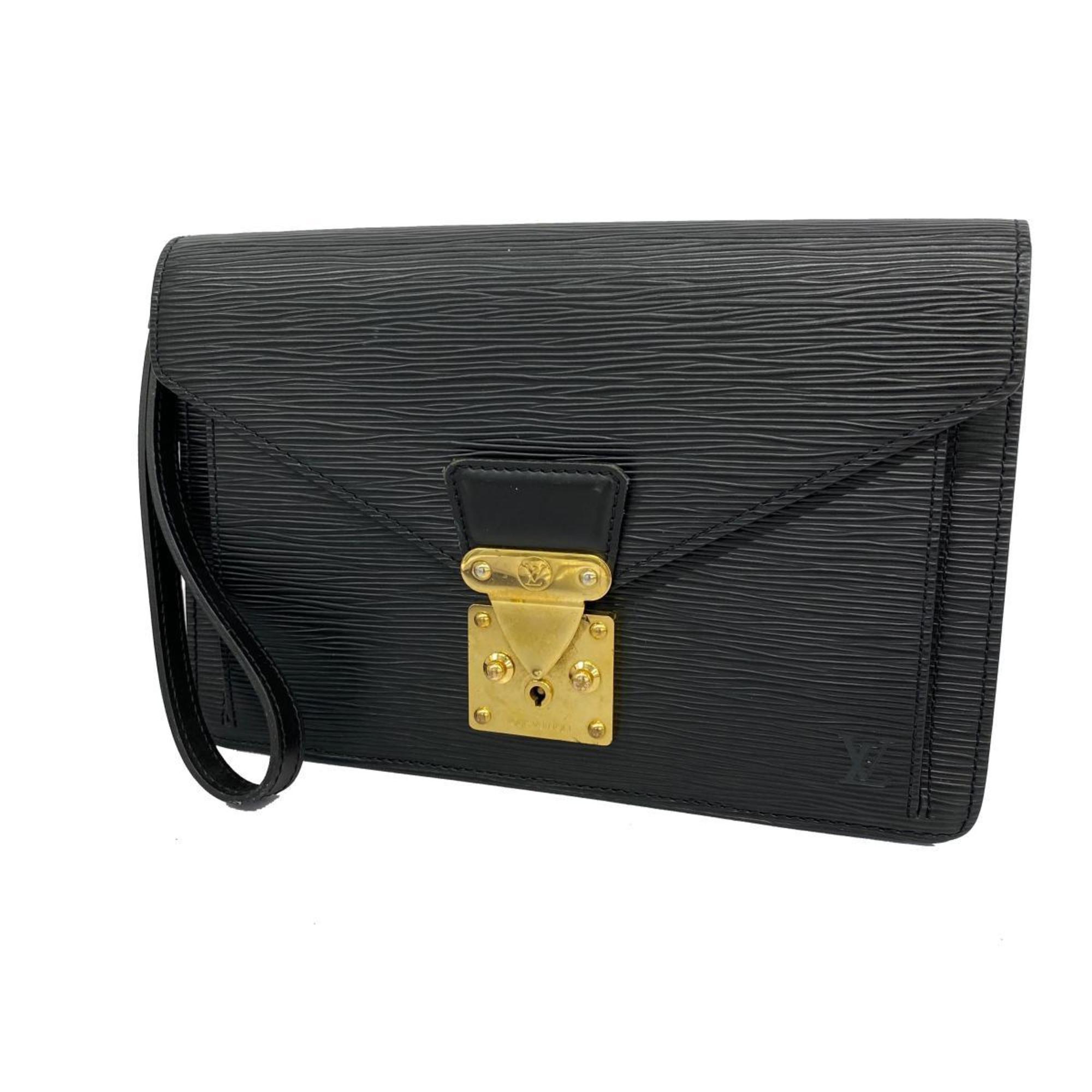 Louis Vuitton Clutch Bag Epi Pochette Serie Dragonne M52612 Noir Men's Women's