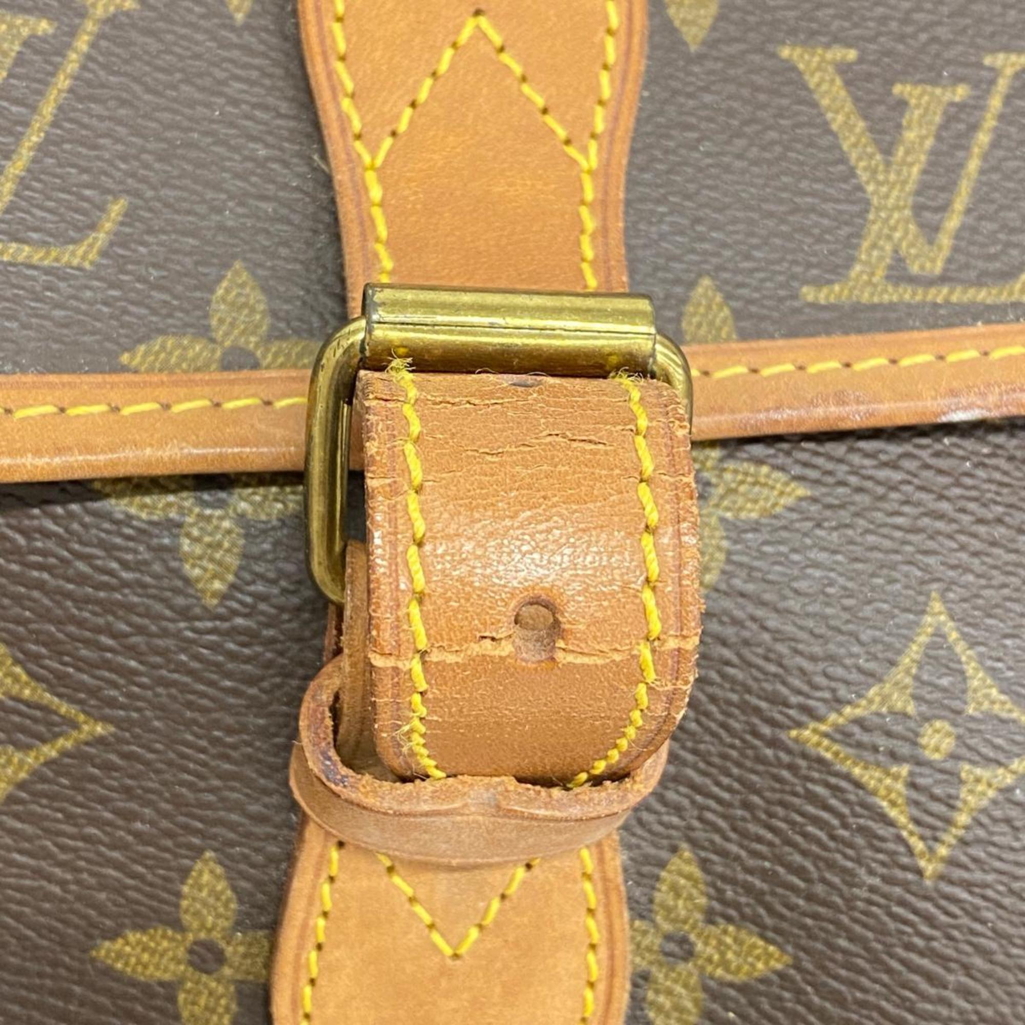 Louis Vuitton Shoulder Bag Monogram Gibessier GM M42249 Brown Ladies