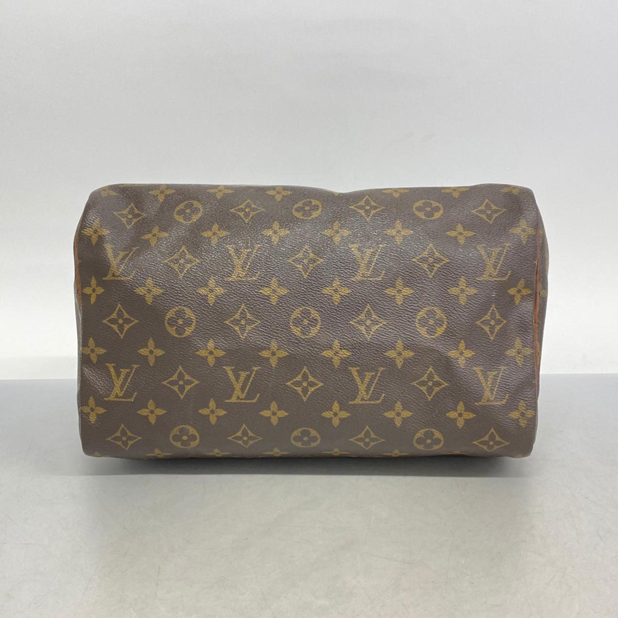 Louis Vuitton Handbag Monogram Speedy 30 M41108 Brown Ladies