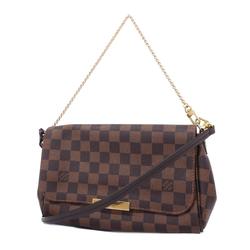 Louis Vuitton Handbag Damier Favorite MM N41129 Ebene Ladies