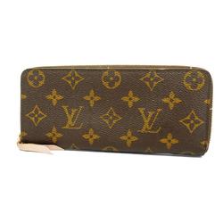 Louis Vuitton Long Wallet Monogram Portefeuille Clemence M61298 Rose Ballerine Ladies