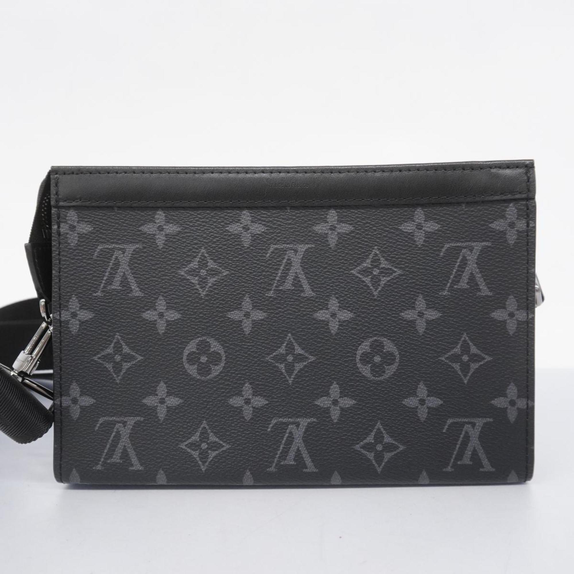 Louis Vuitton Shoulder Bag Monogram Eclipse Gaston Wearable Wallet M81124 Black Men's