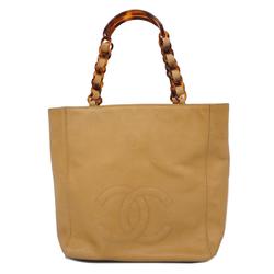 Chanel tote bag caviar skin beige ladies