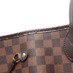 Louis Vuitton Neverfull GM Damier Ebene Tote Bag, Coated Canvas, Leather, Women's, Brown, N41357