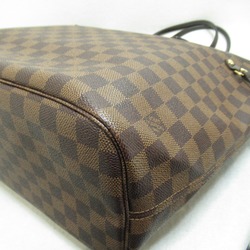 Louis Vuitton Neverfull MM Tote Bag, Coated Canvas, Damier, Women's, Brown, N41358