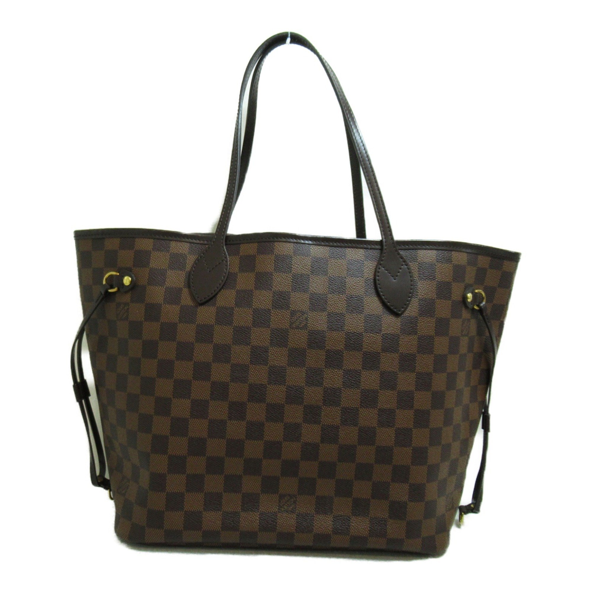 Louis Vuitton Neverfull MM Tote Bag, Coated Canvas, Damier, Women's, Brown, N41358