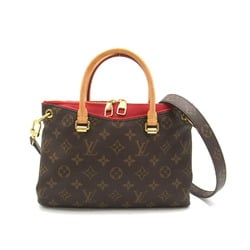 Louis Vuitton Pallas BB Shoulder Bag, Coated Canvas, Monogram, Women's, Brown, M41241