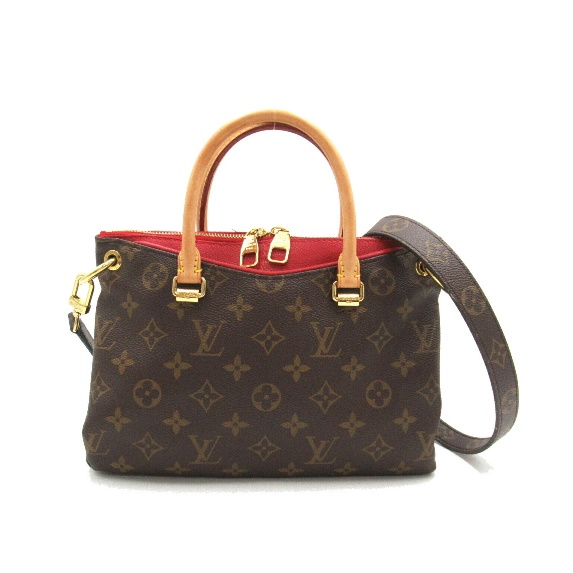 Louis Vuitton Pallas BB Shoulder Bag, Coated Canvas, Monogram, Women's, Brown, M41241