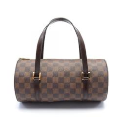 LOUIS VUITTON Papillon 26 Damier Ebene Handbag Bag Coated Canvas Leather Women's Brown N51304