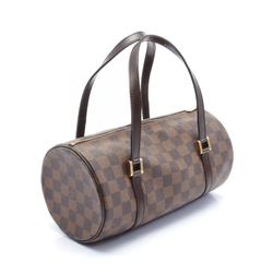 LOUIS VUITTON Papillon 26 Damier Ebene Handbag Bag Coated Canvas Leather Women's Brown N51304