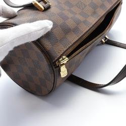 LOUIS VUITTON Papillon 26 Damier Ebene Handbag Bag Coated Canvas Leather Women's Brown N51304