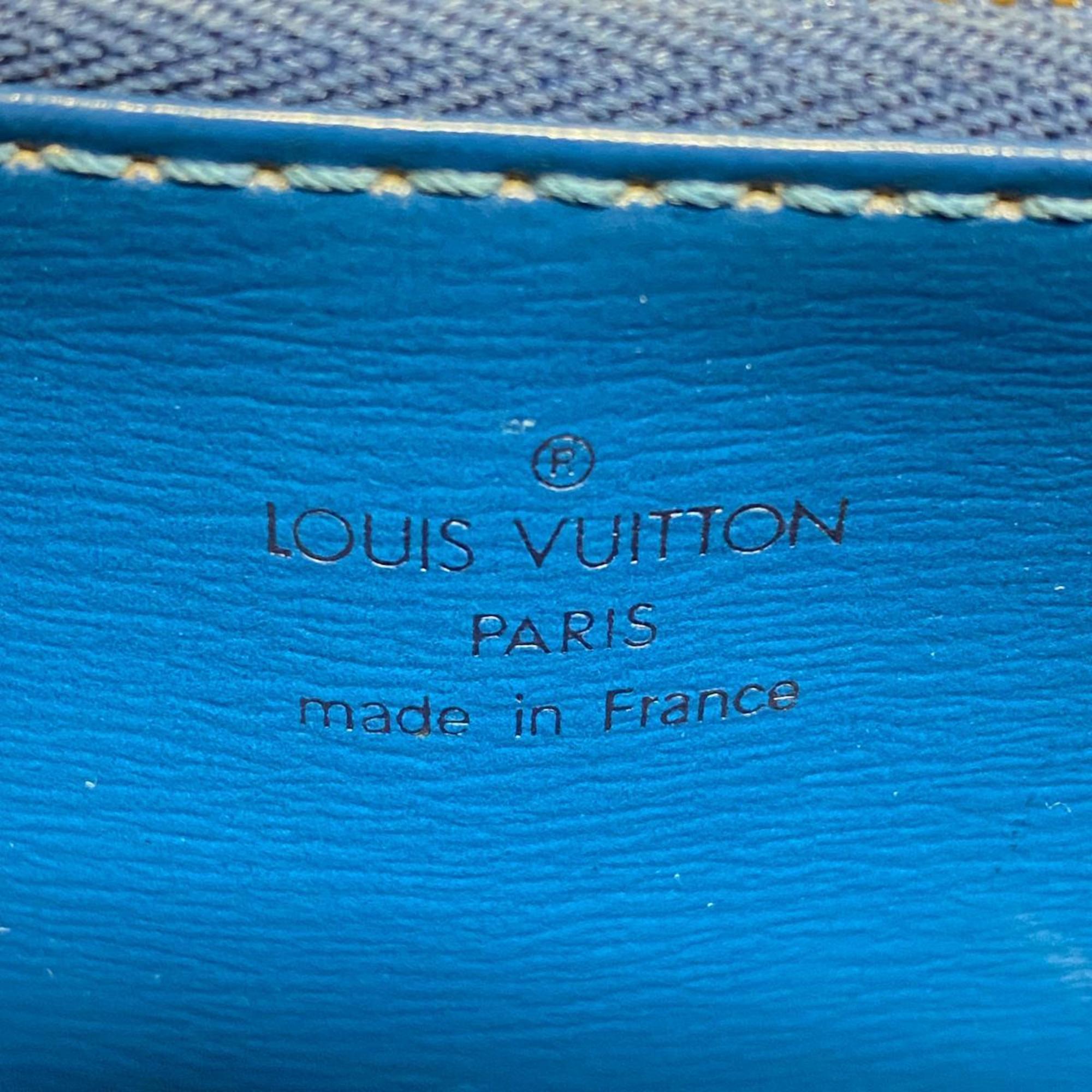 Louis Vuitton Handbag Epi Malesherbes M52375 Toledo Blue Ladies