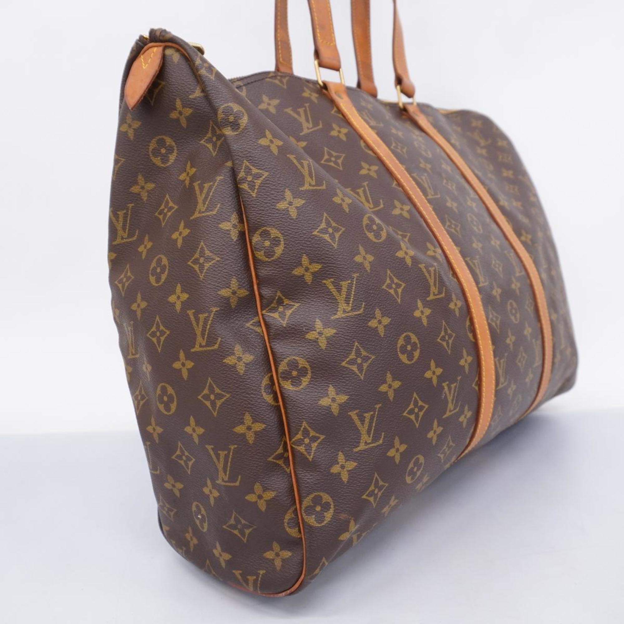 Louis Vuitton Boston Bag Monogram Flanery 50 M51116 Brown Men's Women's