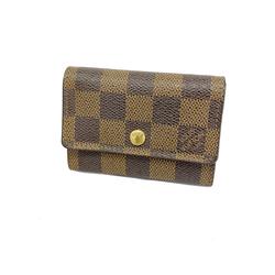 Louis Vuitton Wallet/Coin Case Damier Porto Monnaie Plat N61930 Ebene Men's/Women's