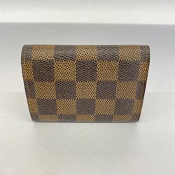 Louis Vuitton Wallet/Coin Case Damier Porto Monnaie Plat N61930 Ebene Men's/Women's