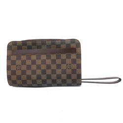 Louis Vuitton Clutch Bag Damier Saint N51993 Ebene Men's Women's