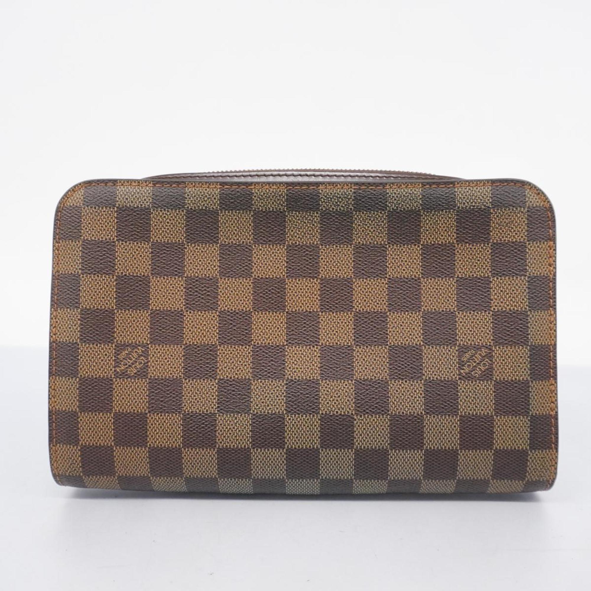 Louis Vuitton Clutch Bag Damier Saint N51993 Ebene Men's Women's