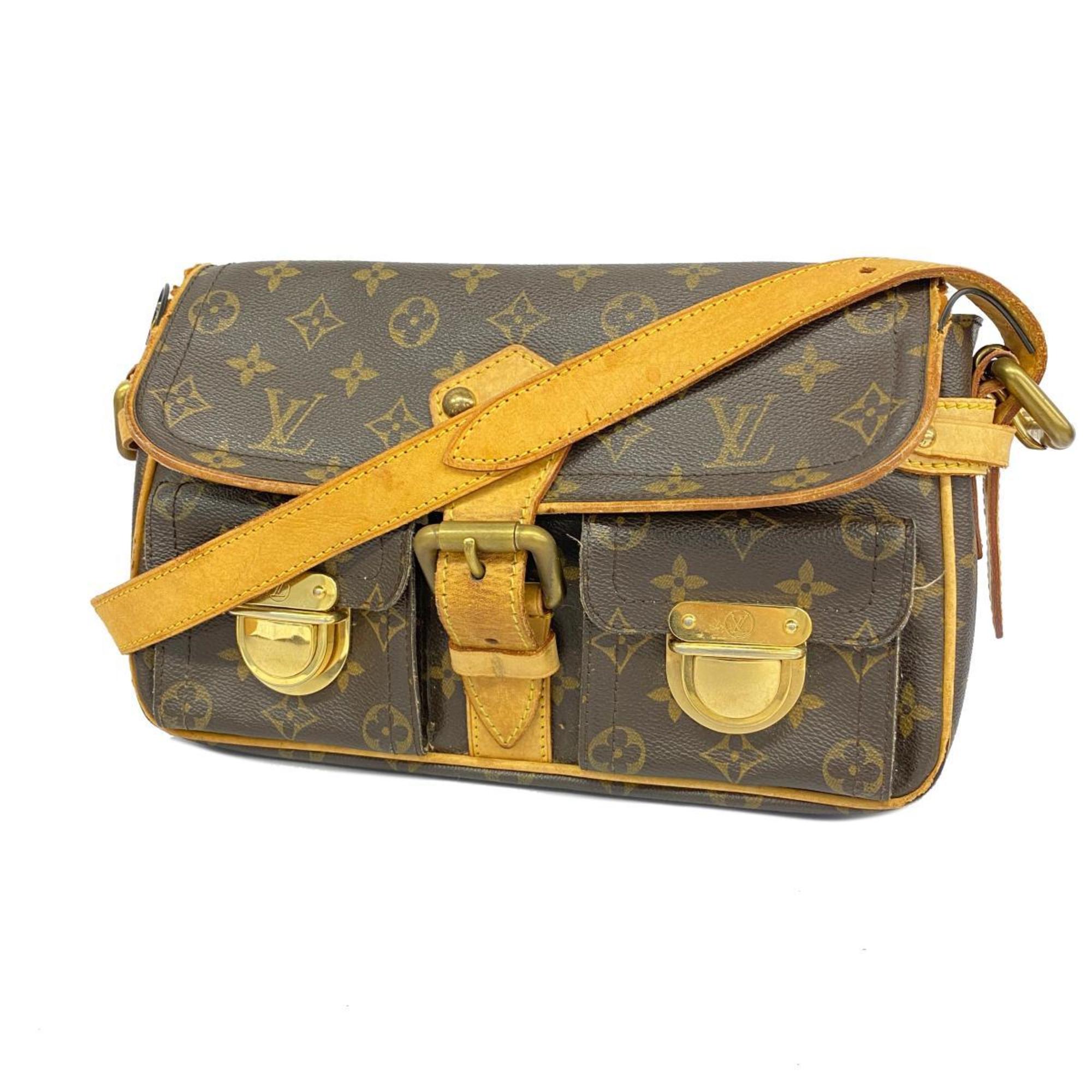 Louis Vuitton Shoulder Bag Monogram Hudson PM M40027 Brown Ladies