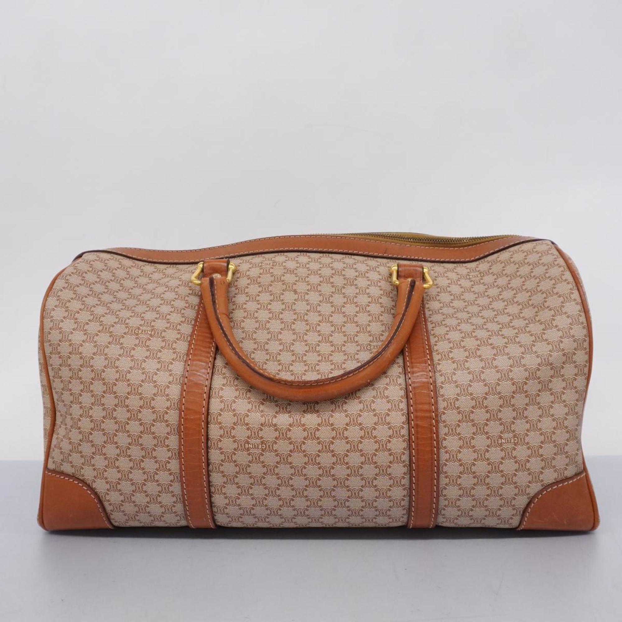 Celine Boston Bag Macadam Light Brown Men's Women's