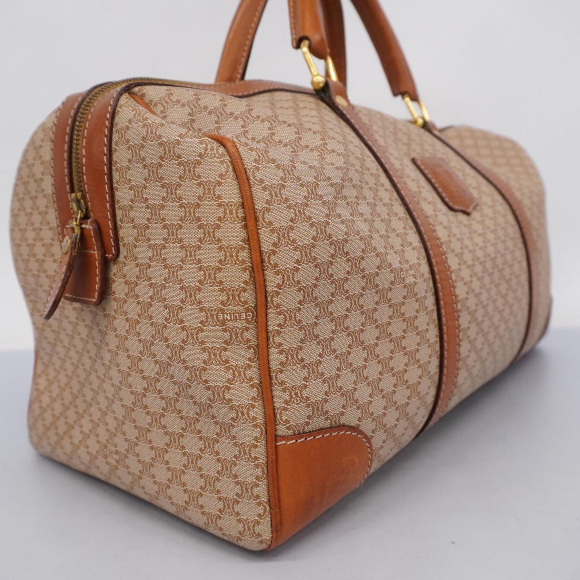 Celine Boston Bag Macadam Light Brown Men's Women's