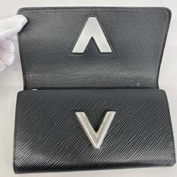 Louis Vuitton Long Wallet Epi Portefeuille Twist M68309 Noir Men's Women's