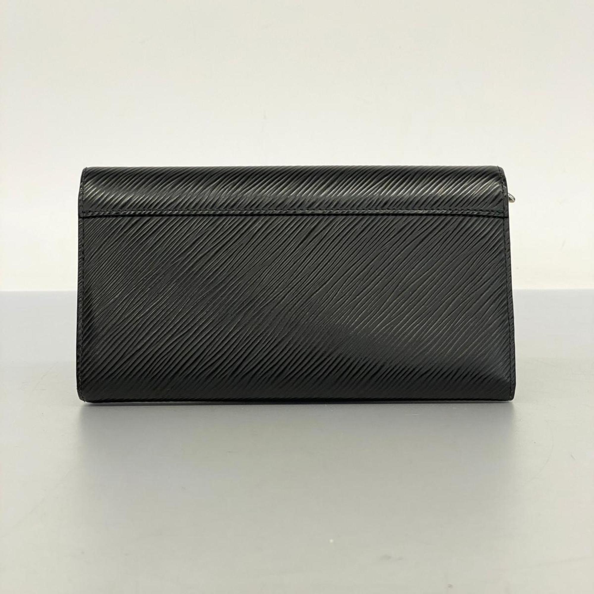 Louis Vuitton Long Wallet Epi Portefeuille Twist M68309 Noir Men's Women's