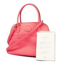 Hermes handbag Bolide 27 C stamp Swift Rose Azalee for women