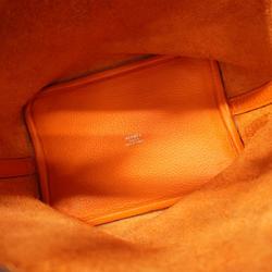 Hermes handbag Picotin PM H stamp Taurillon Clemence orange ladies