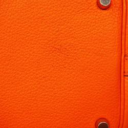 Hermes handbag Picotin PM H stamp Taurillon Clemence orange ladies